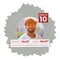 Light Grey Suede Mat Board for 13x13 Frames - Circle Opening for 10x10 Photos